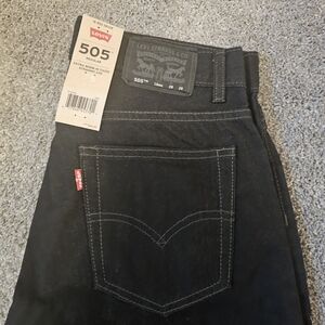 Boys Levi's 505 black jeans size 16